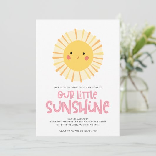 私たちの小さなサンシャインピンクガーリーの誕生日パーティー (スタンド正面)