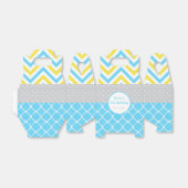 私たちの小さなサンシャインブルーと黄色の誕生日パーティー フェイバーボックス (折り畳みなし)