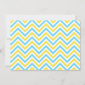 私たちの小さなサンシャインブルーと黄色の誕生日パーティー 招待状 (裏面)