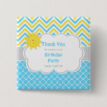 私たちの小さなサンシャインブルーと黄色の誕生日パーティー