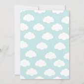 私たちの小さなサンシャインボーイの最初の誕生日パーティー 招待状 (裏面)