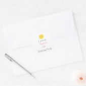 私たちの小さなサンシャイン誕生日'私は行った' スクエアシール (封筒)