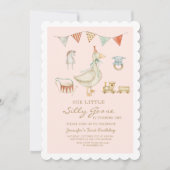 私たちの小さなシリーゴースがお誕生日を迎える 招待状 (正面)