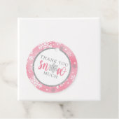 私たちの小さなスノーフレークのピンクの1歳の誕生日 フェイバータグ (インサイチュ)