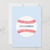 私たちの小さなスラッガー野球の誕生日パーティー 招待状 (裏面)