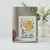 「私たちの小さなスーパースターに誕生日おめでとう！」 招待状 (スタンド正面)