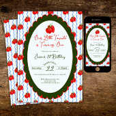 私たちの小さなトマトが1歳の誕生日を迎える 招待状