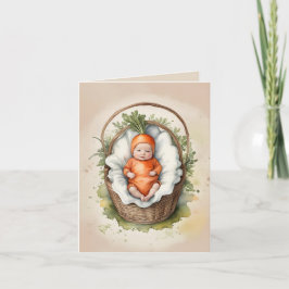 私たちの小さなニンジン：誕生のお知らせ カード