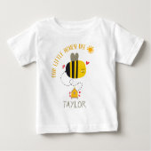 私たちの小さなハチちゃん 可愛い カワイイ 男女兼用 ベビーTシャツ (正面)