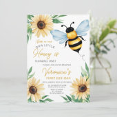 私たちの小さなハチミツが蜂の誕生日パーティーを1回開く 招待状 (スタンド正面)