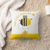 私たちの小さなハニービーかわいいかわいい男の赤ちゃんや女の子 クッション (ブランケット)