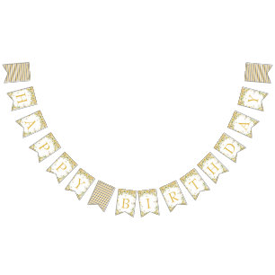 私たちの小さなハニー1歳の誕生日バナー バンティングフラッグ