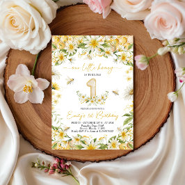 私たちの小さなハニー 1歳の誕生日招待状 招待状