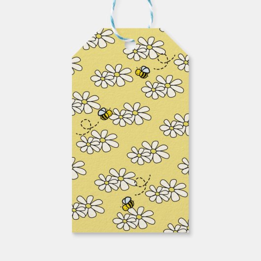 私たちの小さなハンニービーイエローバースデーありがとう ギフトタグ (裏面)