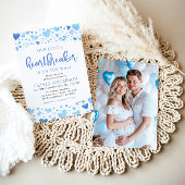 私たちの小さなハートブレーカーブルーバレンタインデーシャワー 招待状