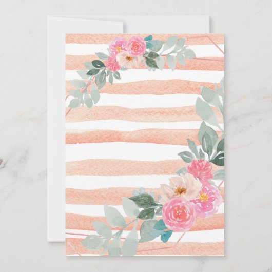 私たちの小さなバニーは赤ちゃんシャワーの途中にある 招待状 (裏面)