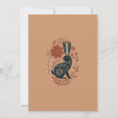 私たちの小さなバニーは赤ちゃんシャワーの途中にある 招待状 (裏面)