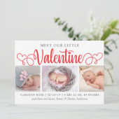 私たちの小さなバレンタイン3写真誕生のお知らせ 案内状 (スタンド正面)