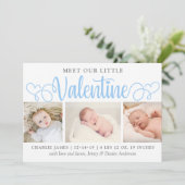 私たちの小さなバレンタイン3写真誕生のお知らせ 案内状 (スタンド正面)