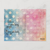 私たちの小さなバレンタイン ポストカード (裏面)