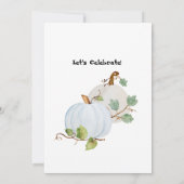 私たちの小さなパンプキン　1歳の誕生日にお招きします 招待状 (裏面)