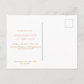 私たちの小さなパンプキン 1歳の誕生日 ポストカード (裏面)