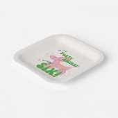 私たちの小さなパーティーバルーン動物6誕生日 ペーパープレート (傾斜あり)