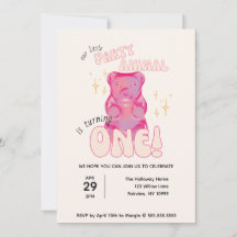 私たちの小さなパーティー動物グミベア1歳の誕生日