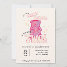 私たちの小さなパーティー動物グミベア2歳の誕生日