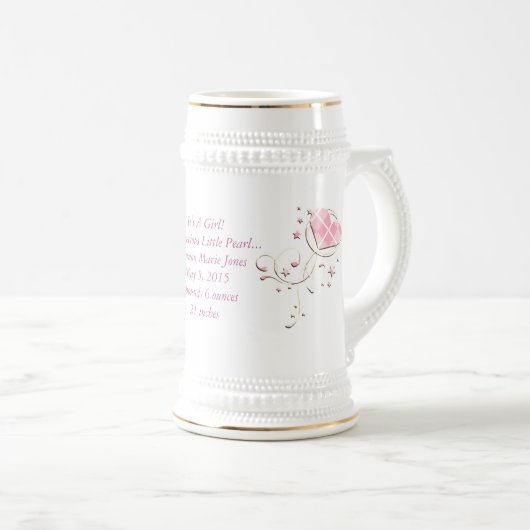私たちの小さなパールマ大切グの女の子だ ビールジョッキ (正面右)