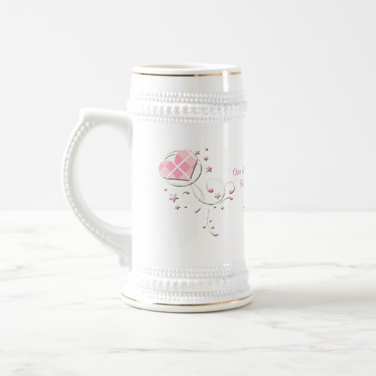 私たちの小さなパールマ大切グの女の子だ ビールジョッキ (左)