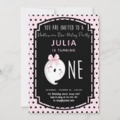 私たちの小さなブガールファースト誕生日 招待状 (正面)