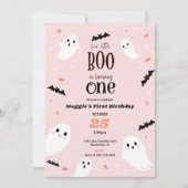 私たちの小さなブハロウィンファースト誕生日招待状 招待状 (正面)