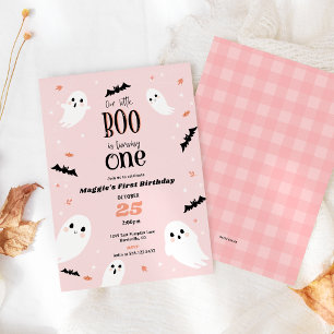 私たちの小さなブハロウィンファースト誕生日招待状 招待状