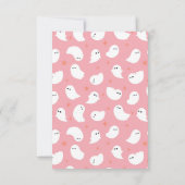 私たちの小さなブハロウィーン誕生日ありがとう サンキューカード (裏面)