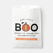 私たちの小さなブハロウィーン誕生日パーティーありがとう フェイバーバッグ (正面)