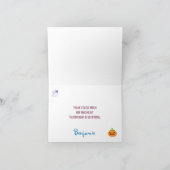 私たちの小さなブハロウィーン1st誕生日ありがとう サンキューカード (内部)