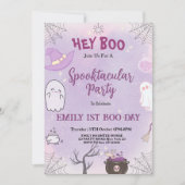 私たちの小さなブハロウィーン1st誕生日招待状 招待状 (正面)