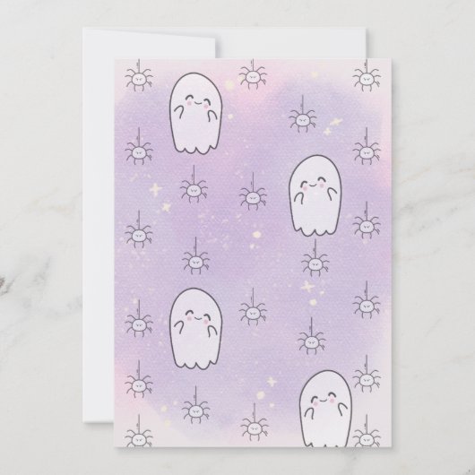 私たちの小さなブハロウィーン1st誕生日招待状 招待状 (裏面)