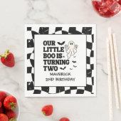 私たちの小さなブハロウィーン2回目の誕生日 スタンダードランチョンナプキン (インサイチュ)