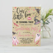 私たちの小さなブハロウィーン2回目の誕生日 招待状 (スタンド正面)