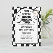 私たちの小さなブハロウィーン2回目の誕生日 招待状 (スタンド正面)