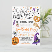 私たちの小さなブハロウィーン2回目の誕生日 招待状 (スタンド正面)