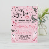 私たちの小さなブハロウィーン2回目の誕生日 招待状 (スタンド正面)