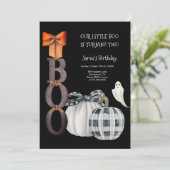 私たちの小さなブハロウィーン2回目の誕生日 招待状 (スタンド正面)