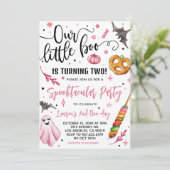 私たちの小さなブハロウィーン2回目の誕生日 招待状 (スタンド正面)