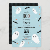 私たちの小さなブハロウィーン2nd誕生日招待状 招待状 (正面/裏面)