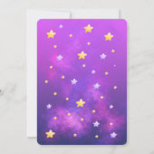 私たちの小さなブパープルハロウィーン1st誕生日ベビー 招待状 (裏面)