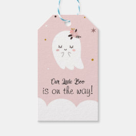 私たちの小さなブピンクベビーシャワー幽霊ラベル ギフトタグ