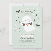 私たちの小さなブーかわいいキッドハロウィーン第2誕生日 招待状 (正面)